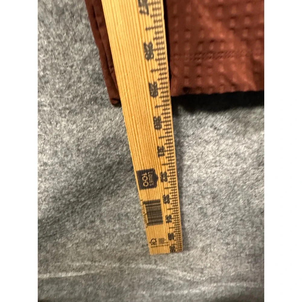 Eddie Bauer First Ascent Mens Large RustBrown Grid Technical Hiking Jogger Pants